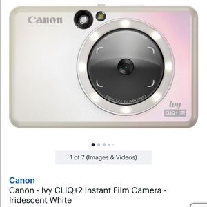 Canon Ivy Cliq+2 Digital Instant Film Camera
